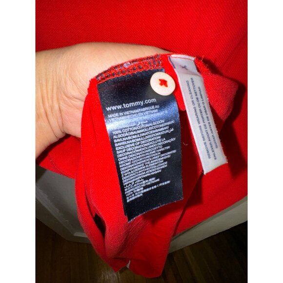 Tommy Hilfiger Mens Red Slim Fit Polo Shirt XL NWT Casual Classic Preppy Y2K - Picture 5 of 9